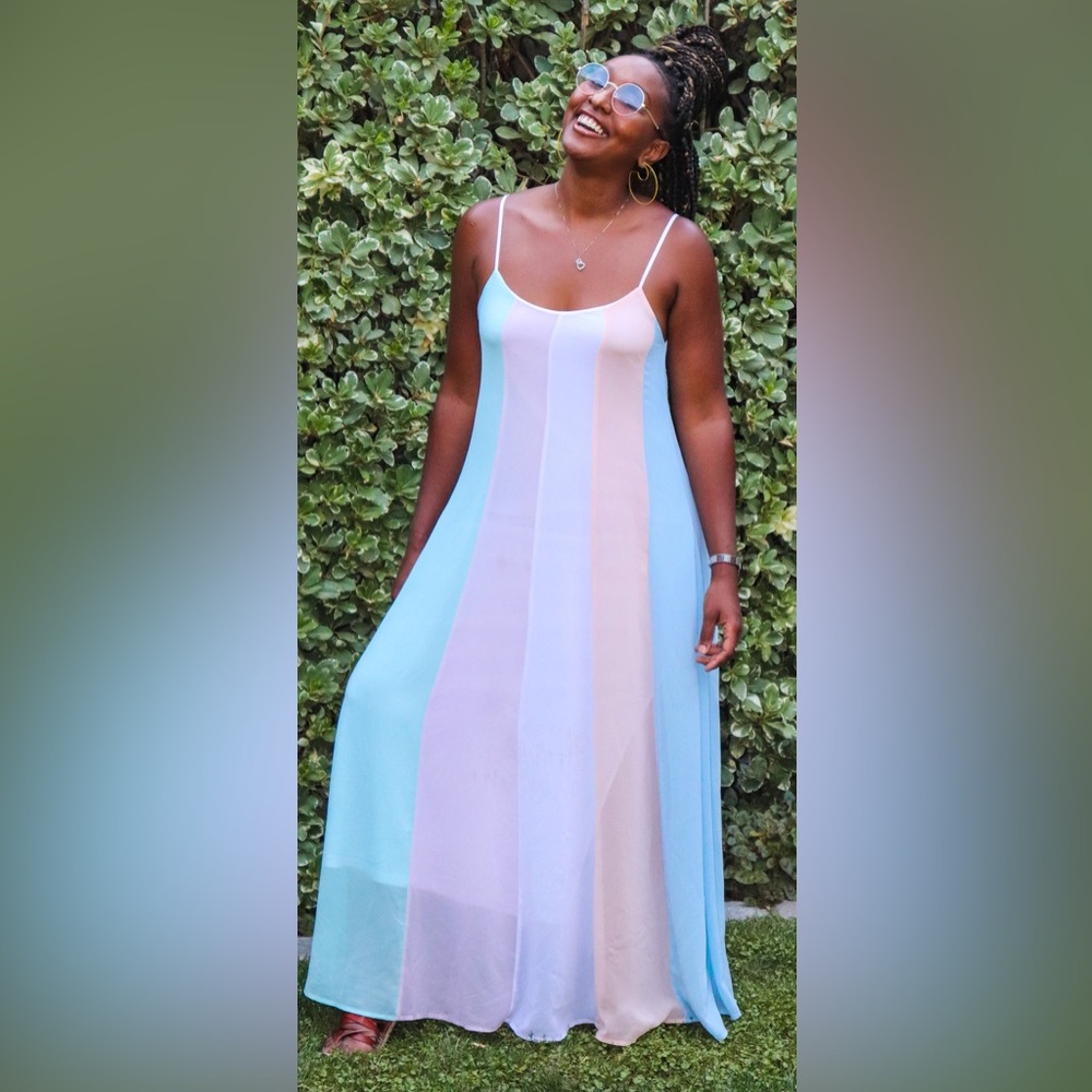 Pretty Pastel Maxi Dress